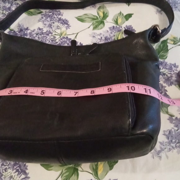 Vintage Fossil Black Leather Shoulder Bag - Picture 6 of 6